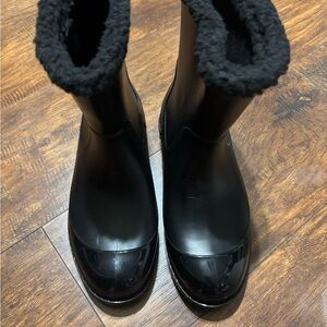 MICHAEL Michael Kors Black Winter Rain Boots